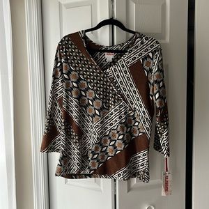 Ruby Rd Animal Print Shirt